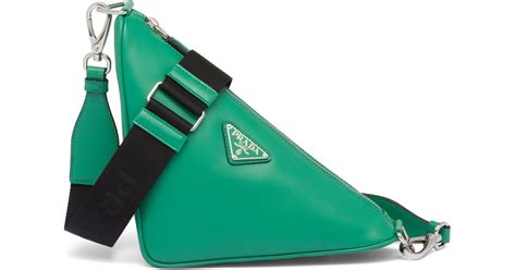 tasche prada dreieck|Prada Triangle Tasche aus Leder.